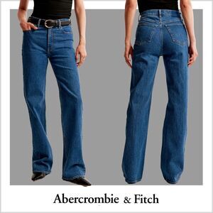 Women's Abercrombie and Fitch High Rise 90s Relaxed Jean | Blue | Sz: 28